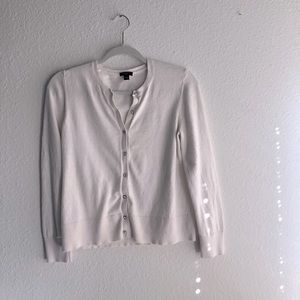 Ann taylor large petite cardigan cream